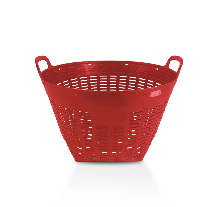 YA OUTDOOR BASKET No.3 702C SMALL RED PP PLASTIC OVAL